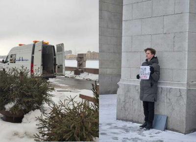 Трое человек были задержаны во время акций памяти Алексея Навального в Москве, Петербурге и Волгограде