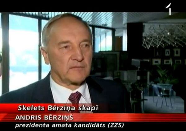 Кандидат в президенты Берзиньш присвоил 178 тысяч латов еврофондов (видео)